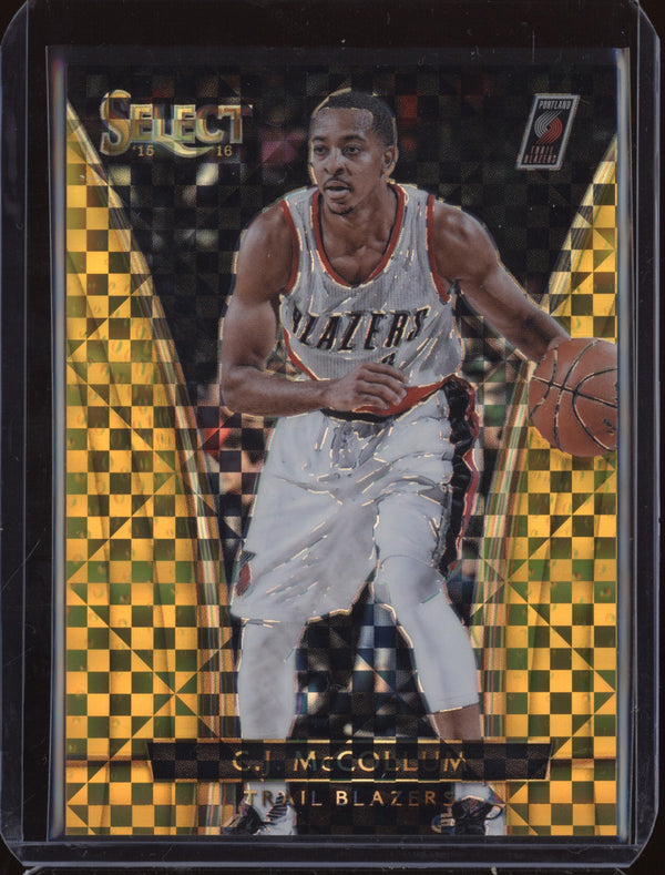 C.J. McCollum 2015-16 Panini Select 273 Courtside Gold 4/10