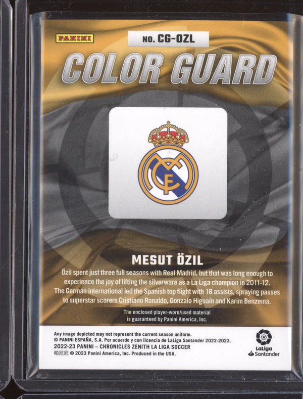 Mesut Ozil 2022-23 Panini Chronicles Soccer Zenith Color Guard Jersey 39/75