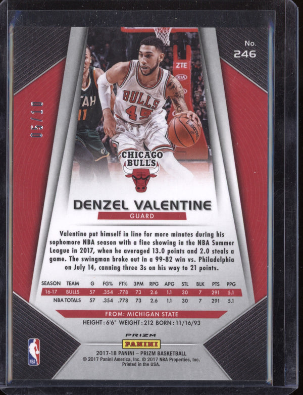 Denzel Valentine 2017/18 Panini Prizm Gold  5/10