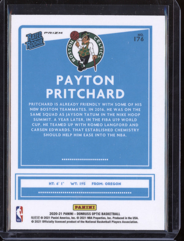 Payton Pritchard 2020-21 Panini Donruss Optic Purple RC