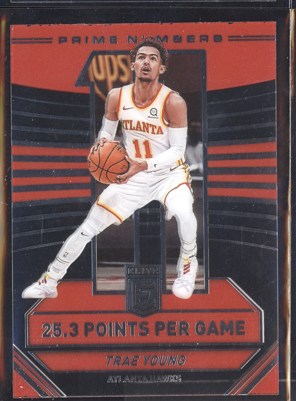 Trae Young 2021-22 Panini Donruss Elite Prime Numbers