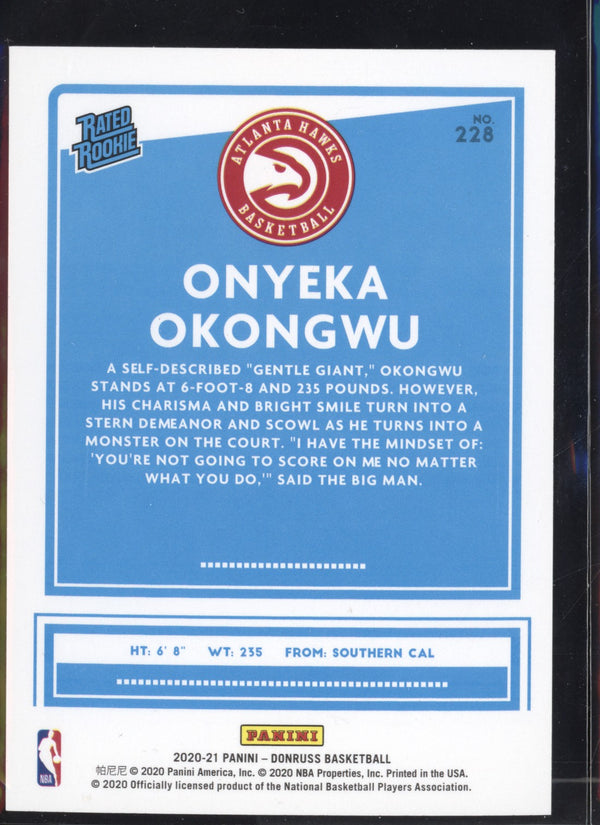 Onyeka Okongwu 2020/21 Panini Donruss Choice RC