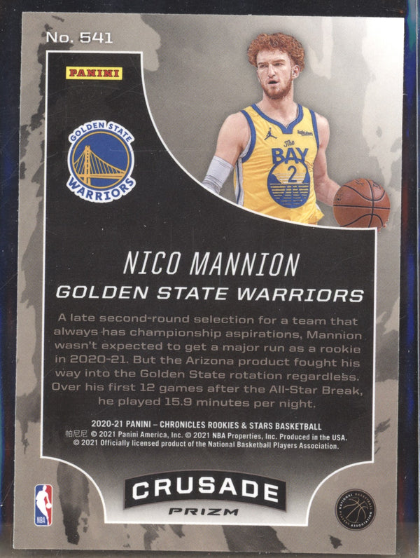 Nico Mannion 2020-21 Panini Chronicles 541 Crusade Silver RC