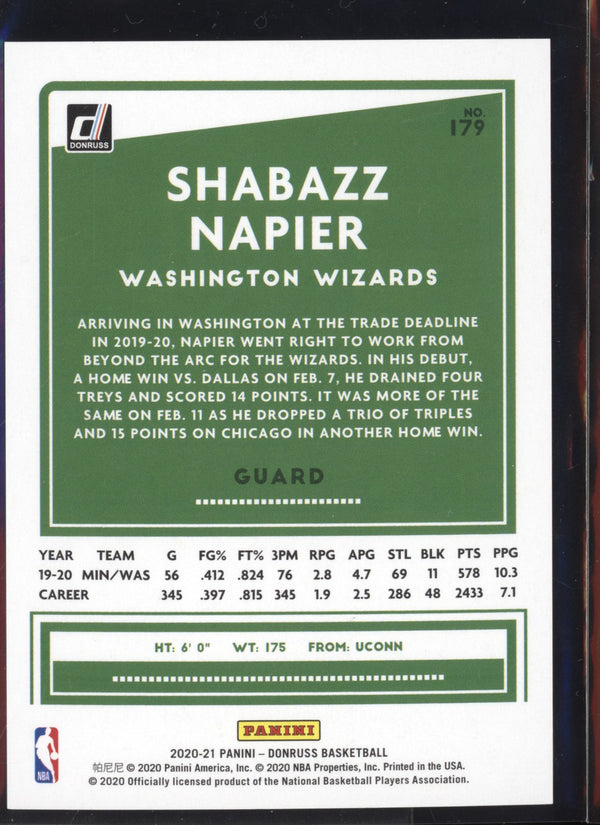 Shabazz Napier 2020/21 Panini Donruss Choice Red  99/99