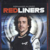 Fernando Alonso 2021 Topps Chrome Formula One Red Liners