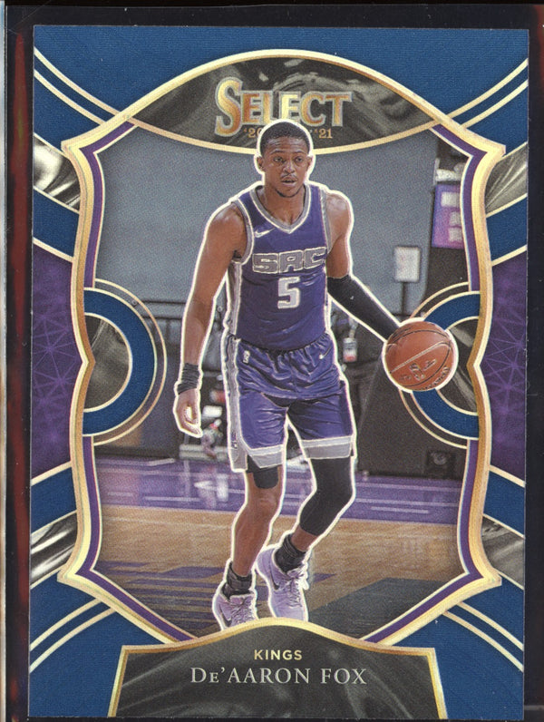 De'Aaron Fox 2020-21 Panini Select 32 Concourse Blue Retail