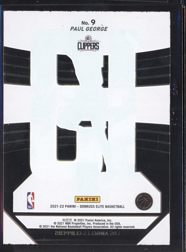 Paul George 2021-22 Panini Donruss Elite Prime Numbers