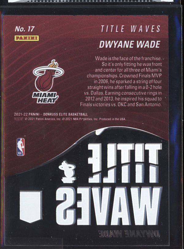 Dwyane Wade 2021-22 Panini Donruss Elite Title Waves