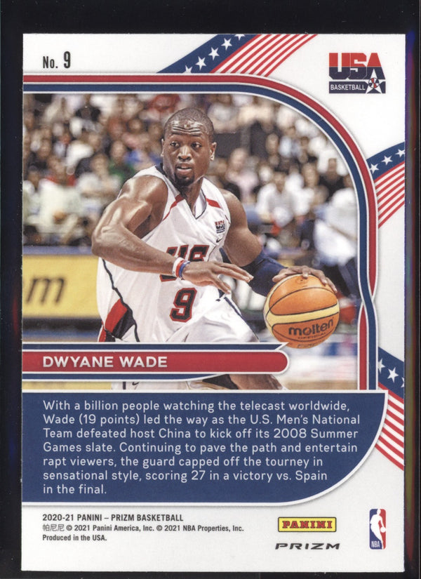 Dwyane Wade 2020/21 Panini Prizm USA Basketball Silver