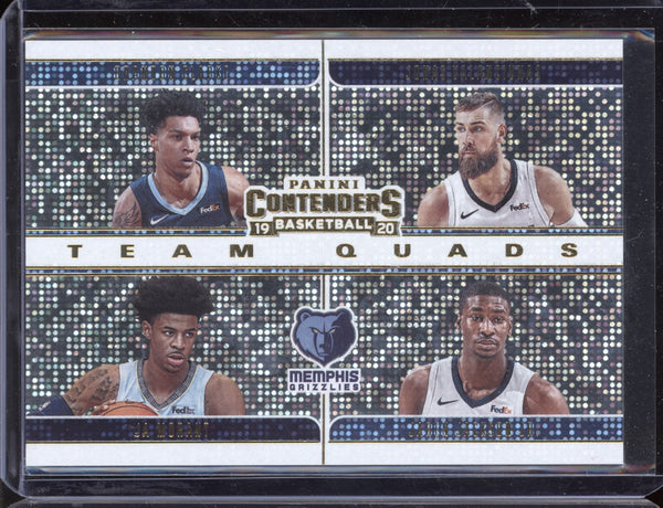 Team Quads 2019-20 Panini Contenders Clarke/Valanciunas/Morant/Jackson