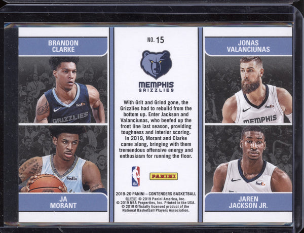 Team Quads 2019-20 Panini Contenders Clarke/Valanciunas/Morant/Jackson