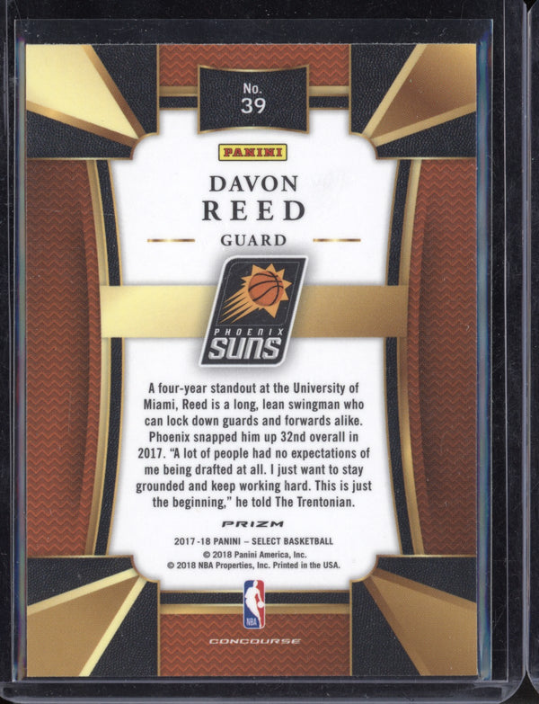 Davon Reed 2017-18 Panini Select  Concourse Silver  RC