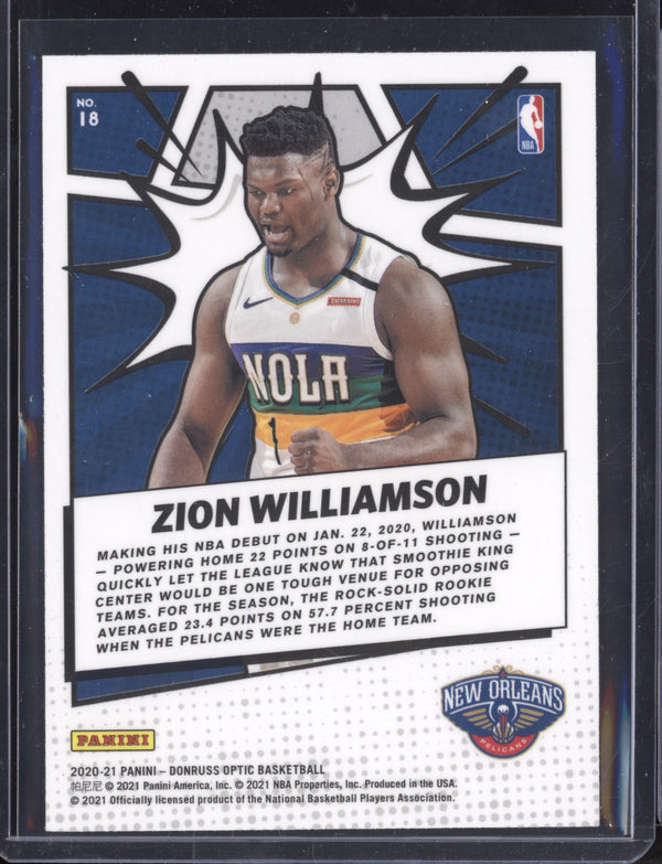 Zion Williamson 2020-21 Panini Optic My House