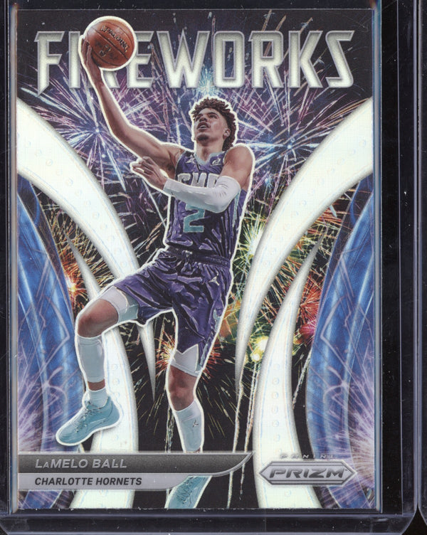 Lamelo Ball 2021-22 Panini Prizm Fireworks Silver