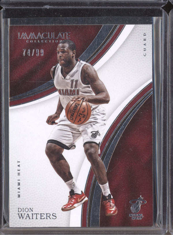 Dion Waiters 2016-17 Panini Immaculate 25 74/99