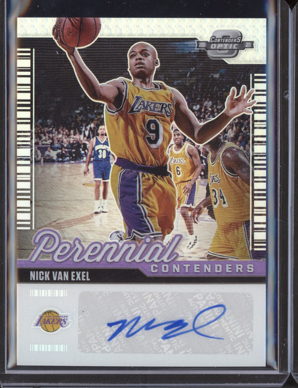 Nick Van Exel 2020-21 Panini Contenders Optic Perennial Contenders Auto 43/99