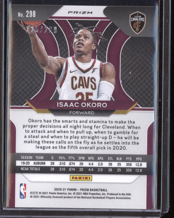 Isaac Okoro 2020/21 Panini Prizm Red RC 125/299