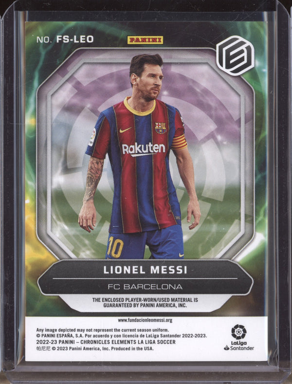 Lionel Messi 2022-23 Panini Chronicles Soccer Fusion Dual Jersey Patch 15/75