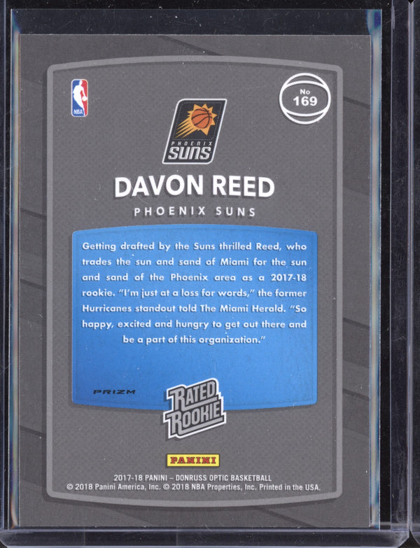 Davon Reed 2017-18 Panini Donruss Optic Holo RC