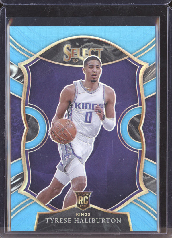 Tyrese Haliburton 2020-21 Panini Select 72 Concourse Light Blue RC 170/299