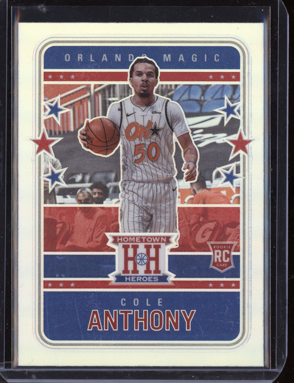 Cole Anthony 2020/21 Panini Chronicles Hometown Heroes Silver RC