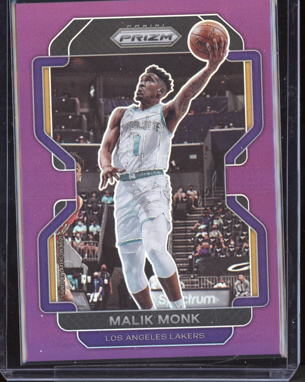 Malik Monk 2021-22 Panini Prizm Purple 80/99