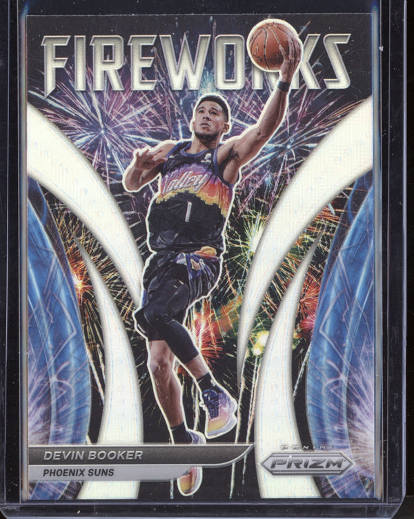 Devin Booker 2021-22 Panini Prizm Fireworks Silver