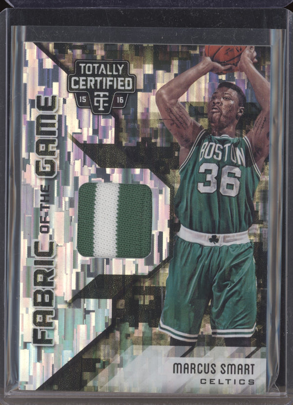 Marcus Smart 2015-16 Panini Totally Certified FG-MS Fabric of the Game Materials Camo 13/25