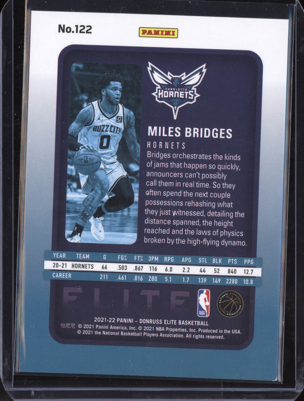 Miles Bridges 2021/22 Panini Elite Blue 62/99