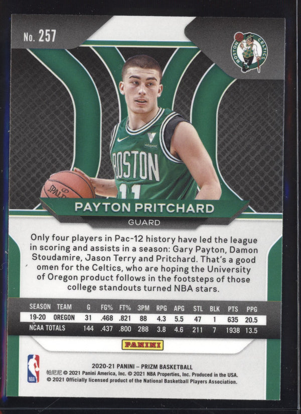 Payton Pritchard 2020/26 Panini Prizm RC