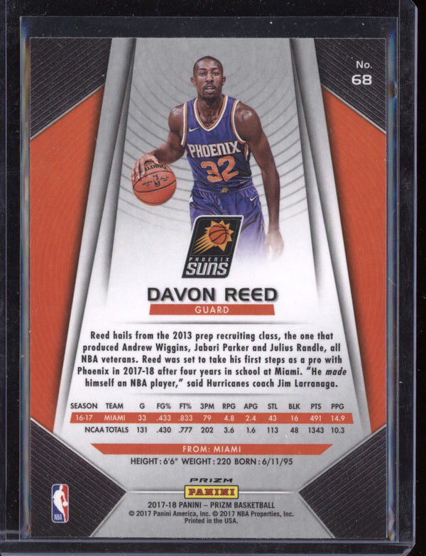 Davon Reed 2017-18 Panini Prizm Hyper RC