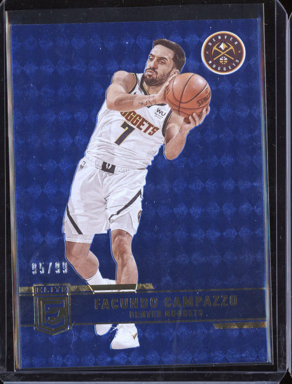 Facundo Campazzo 2021/22 Panini Elite Blue 95/99