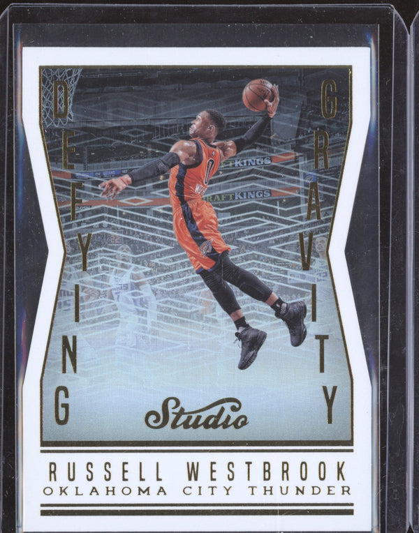 Russell Westbrook 2016-17 Panini Studio DG-RW Defying Gravity