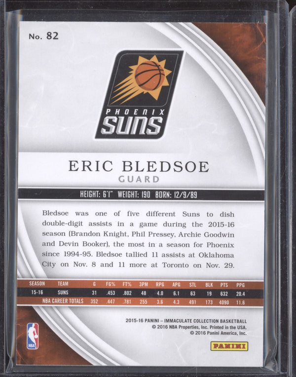 Eric Bledsoe 2015-16 Panini Immaculate 82 Blue 7/10