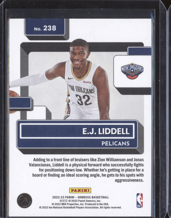 E.J. Liddell 2022-23 Panini Donruss 238 Choice RC