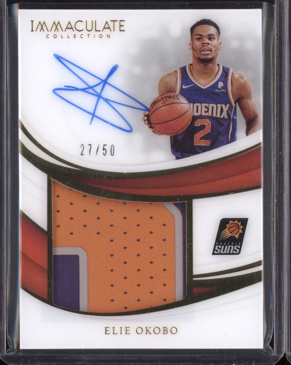 Elie Okobo 2018/19 Panini Immaculate Premium Patch Auto RC 27/50