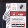 Damian Lillard 2014-15 Panini Totally Certified Platinum Blue Die Cut Var 48/74