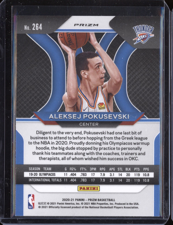 Aleksej Pokusevski 2020/21 Panini Prizm Red Wave RC