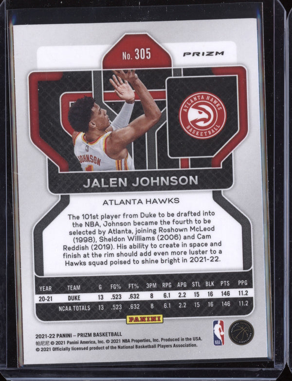 Jalen Johnson 2021-22 Panini Prizm Silver RC