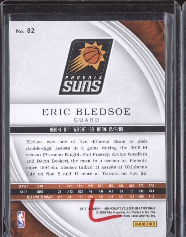 Eric Bledsoe 2015-16 Panini Immaculate 82 Bronze 42/49