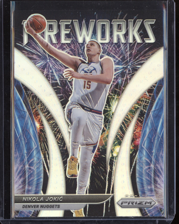 Nikola Jokic  2021-22 Panini Prizm Fireworks Silver