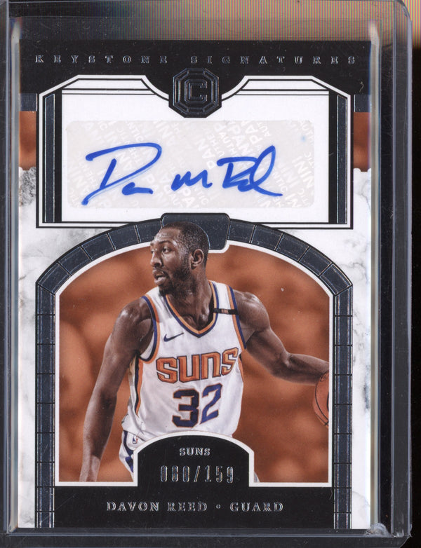 Davon Reed 2017-18 Panini Cornerstones Keystone Signatures  RC  80/159