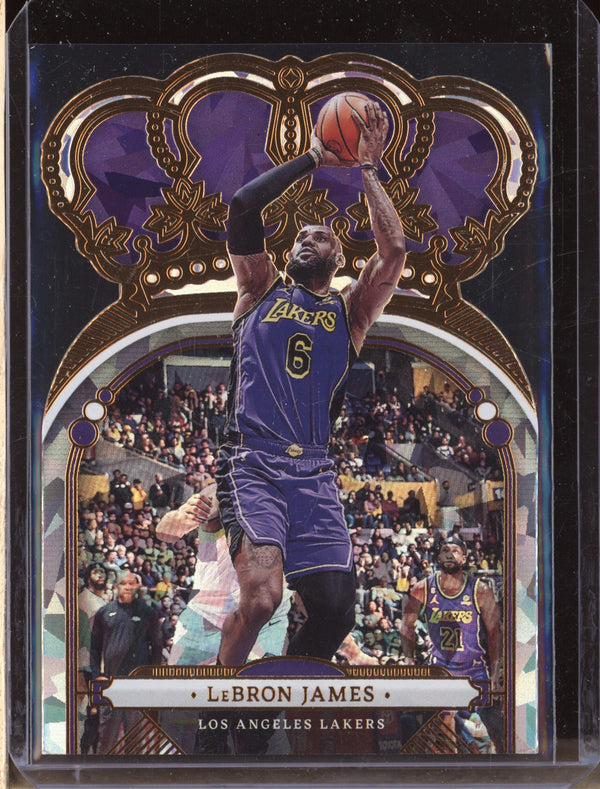 LeBron James 2022-23 Panini Crown Royale 44 Crystal