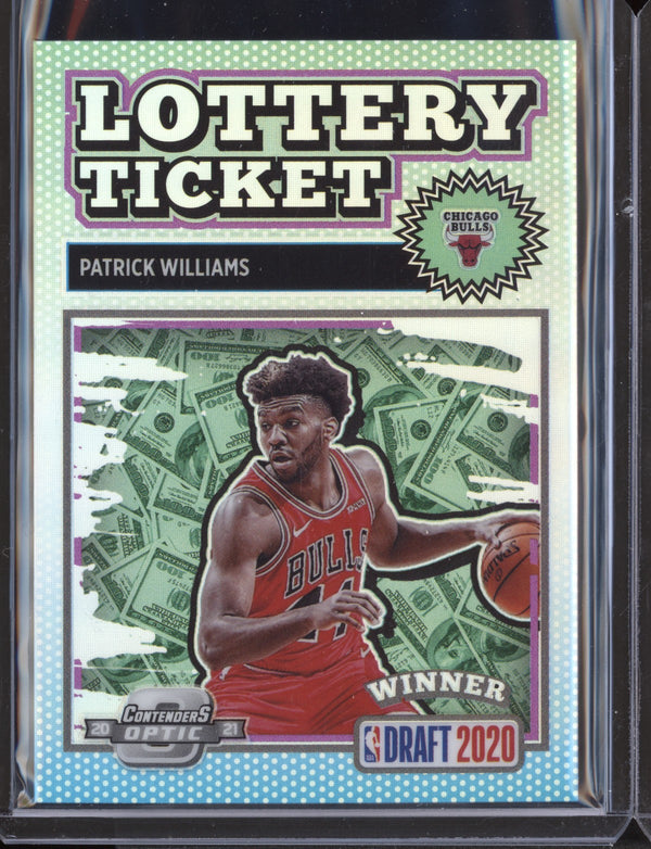 Patrick Williams 2020-21 Panini Contenders Optic Lottery Ticket RC