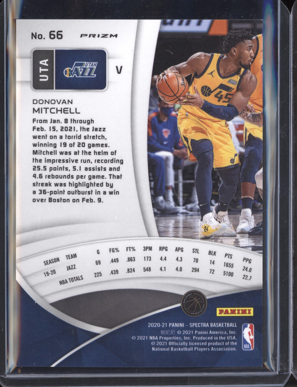 Donovan Mitchell 2020/21 Panini Spectra Green Tmall Variation