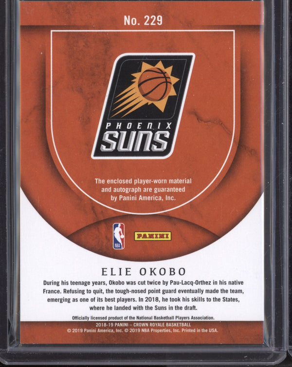 Elie Okobo 2018/19 Panini Crown Royale Silhouettes Prime RC 9/25