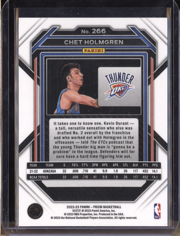 Chet Holgrem 2022-25 Panini Prizm 266 RC