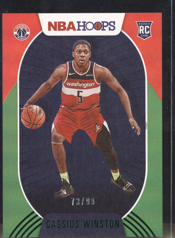 Cassius Winston 2020-21 Panini Hoops 227 Green RC 73/99