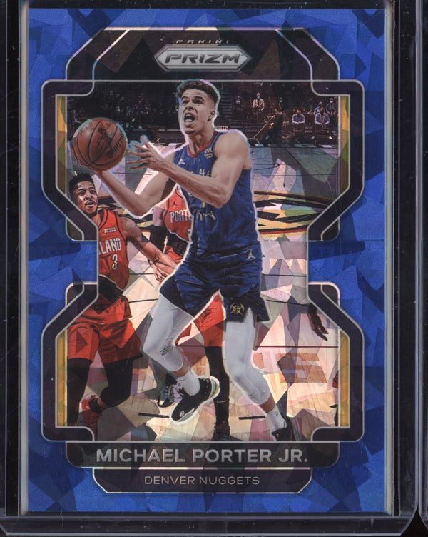 Michael Porter Jr 2021-22 Panini Prizm Blue Cracked Ice 90/125