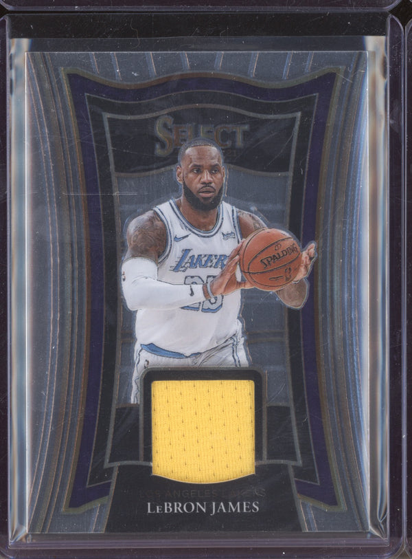 LeBron James 2020-21 Panini Select SS-LBJ Selective Swatches